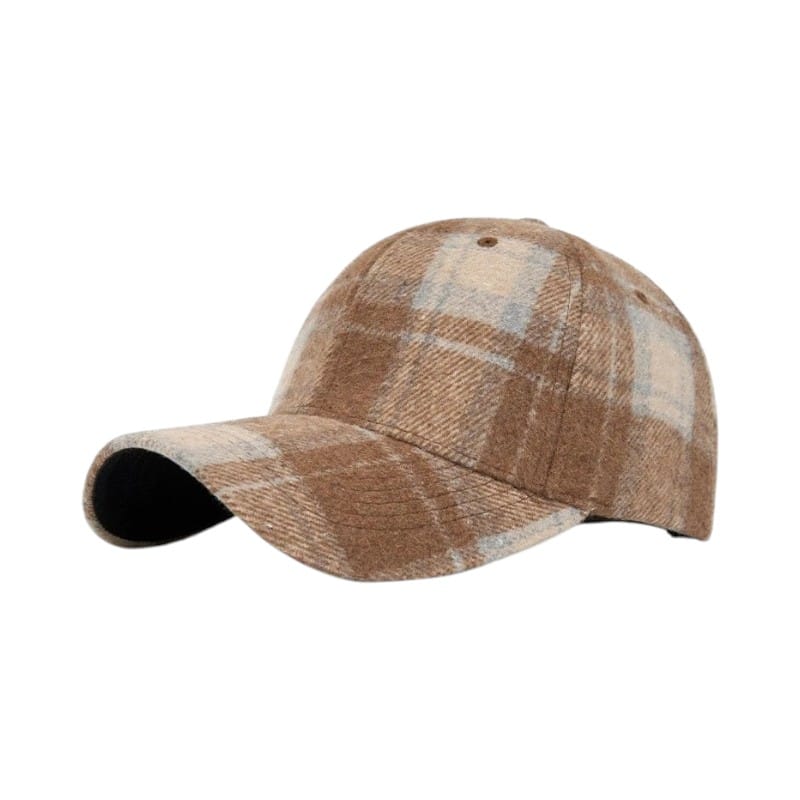 Le Comptoir du Chapeau Casquette Duckbill Carreaux Bord Rigide