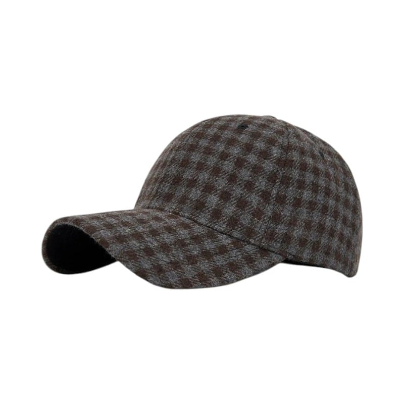 Le Comptoir du Chapeau Bleu Casquette Duckbill Carreaux Bord Rigide