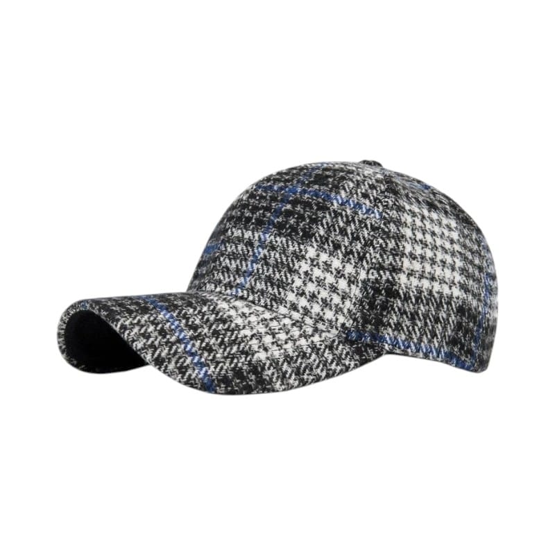 Le Comptoir du Chapeau Noir Casquette Duckbill Carreaux Bord Rigide