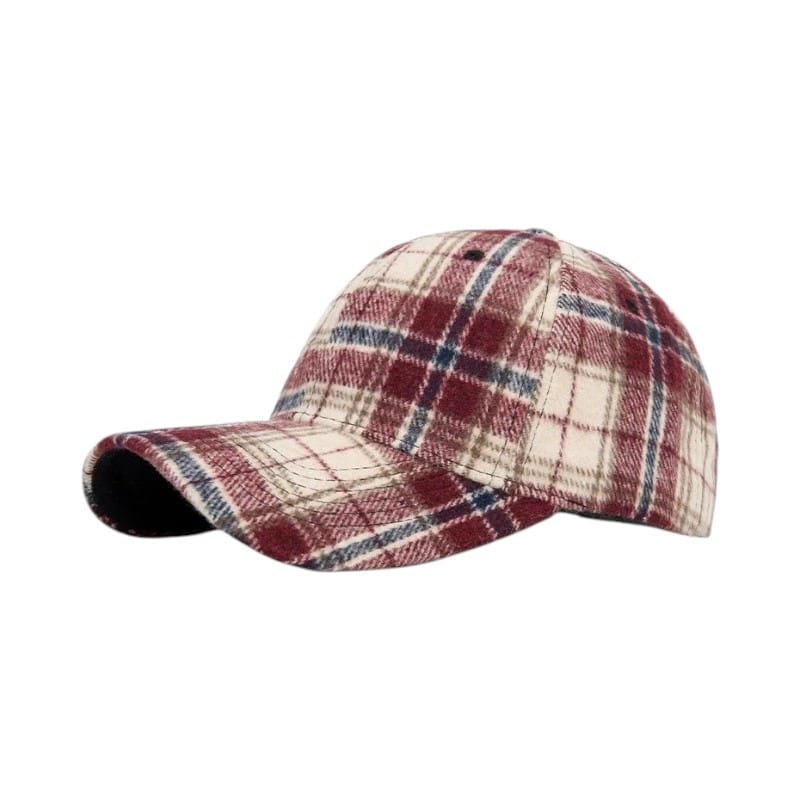 Le Comptoir du Chapeau Casquette Duckbill Carreaux Bord Rigide