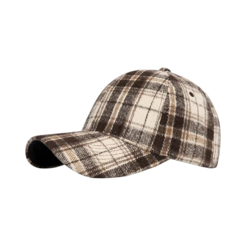 Le Comptoir du Chapeau Casquette Duckbill Carreaux Bord Rigide