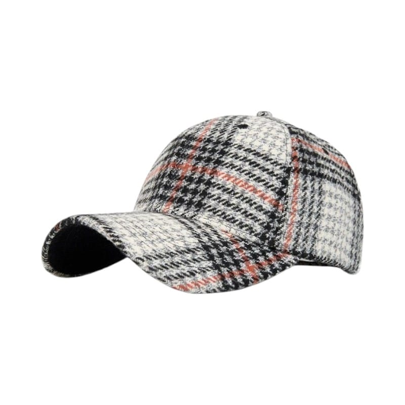 Le Comptoir du Chapeau Casquette Duckbill Carreaux Bord Rigide