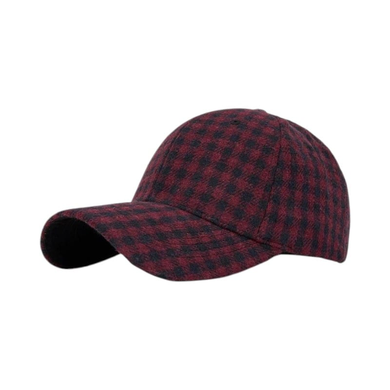 Le Comptoir du Chapeau Casquette Duckbill Carreaux Bord Rigide