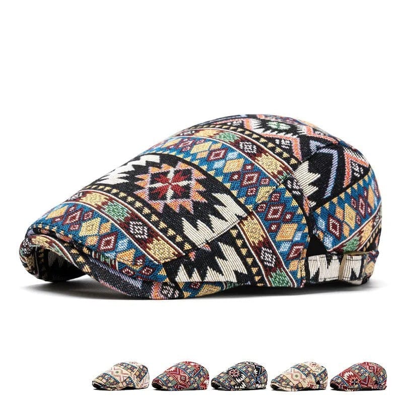 Le Comptoir du Chapeau Casquette Gavroche Plate Imprimée