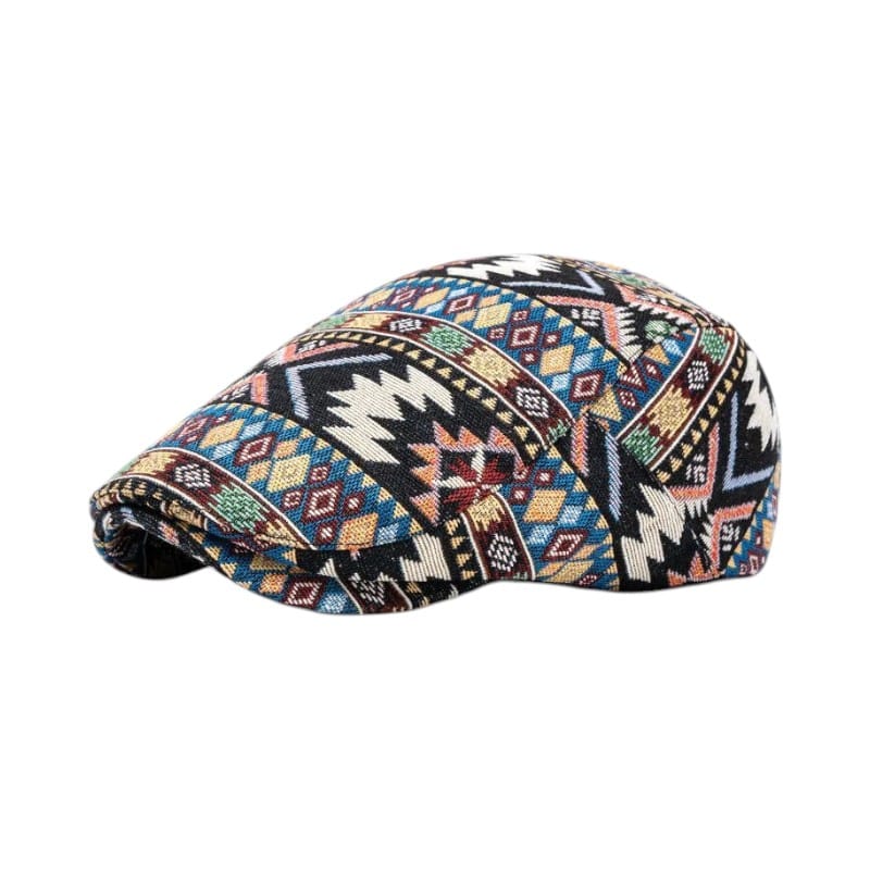 Le Comptoir du Chapeau Casquette Gavroche Plate Imprimée