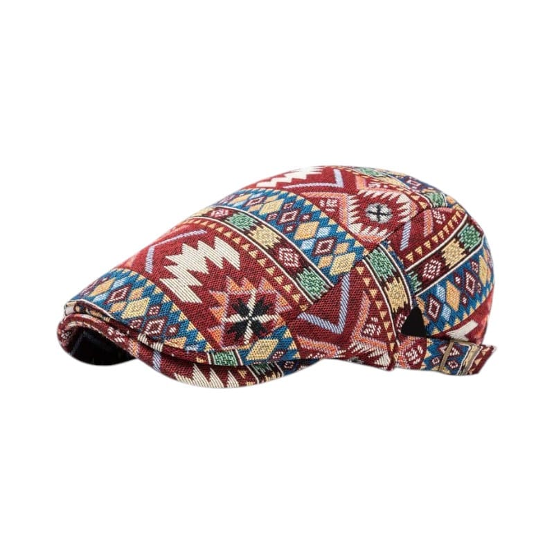 Le Comptoir du Chapeau Rouge / 56-60 cm Casquette Gavroche Plate Imprimée