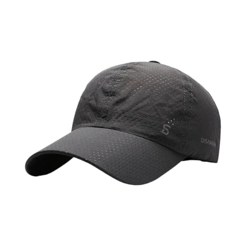 Le Comptoir du Chapeau Gris Foncé Casquette Running Légère Séchage Rapide