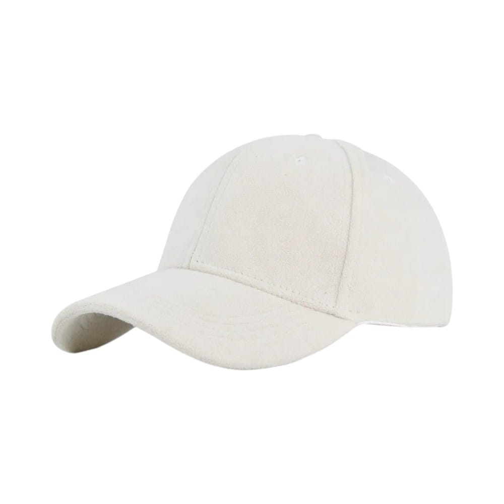 Le Comptoir du Chapeau Blanc Casquette Suede Retro Snapback Streetwear
