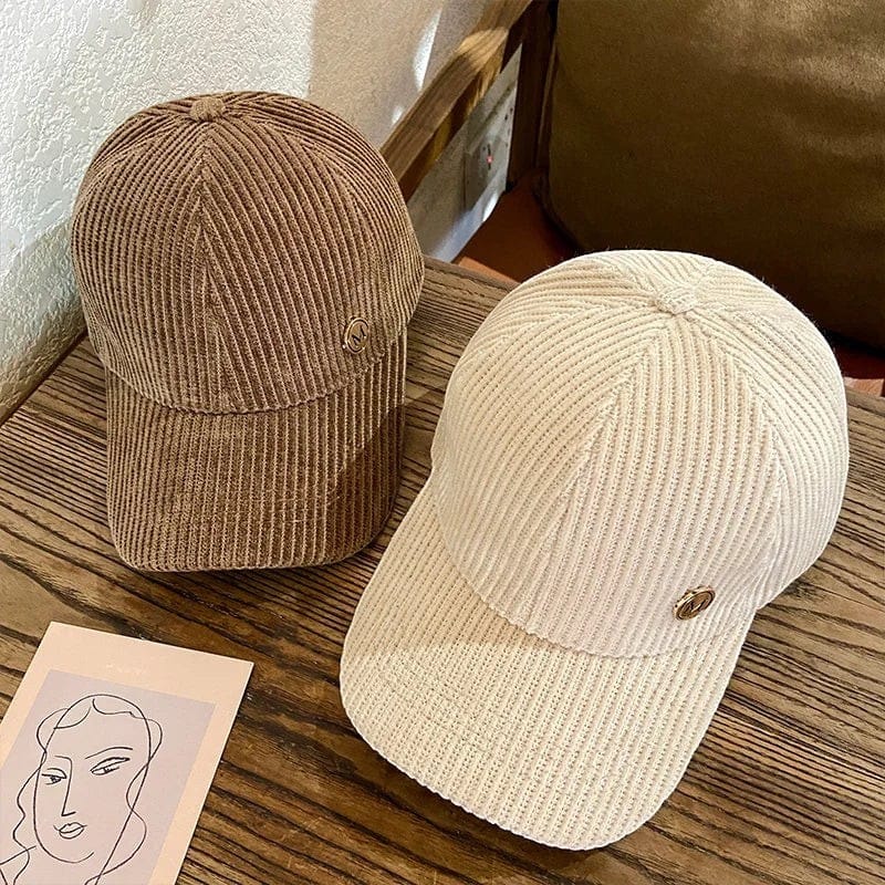 Le Comptoir du Chapeau Casquette Velours Côtelé Snapback Mixte