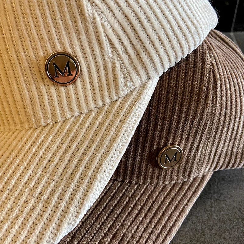 Le Comptoir du Chapeau Casquette Velours Côtelé Snapback Mixte
