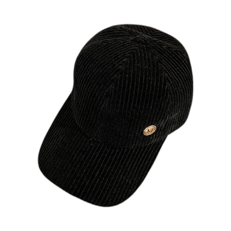 Le Comptoir du Chapeau Noir / 56-58 cm Casquette Velours Côtelé Snapback Mixte