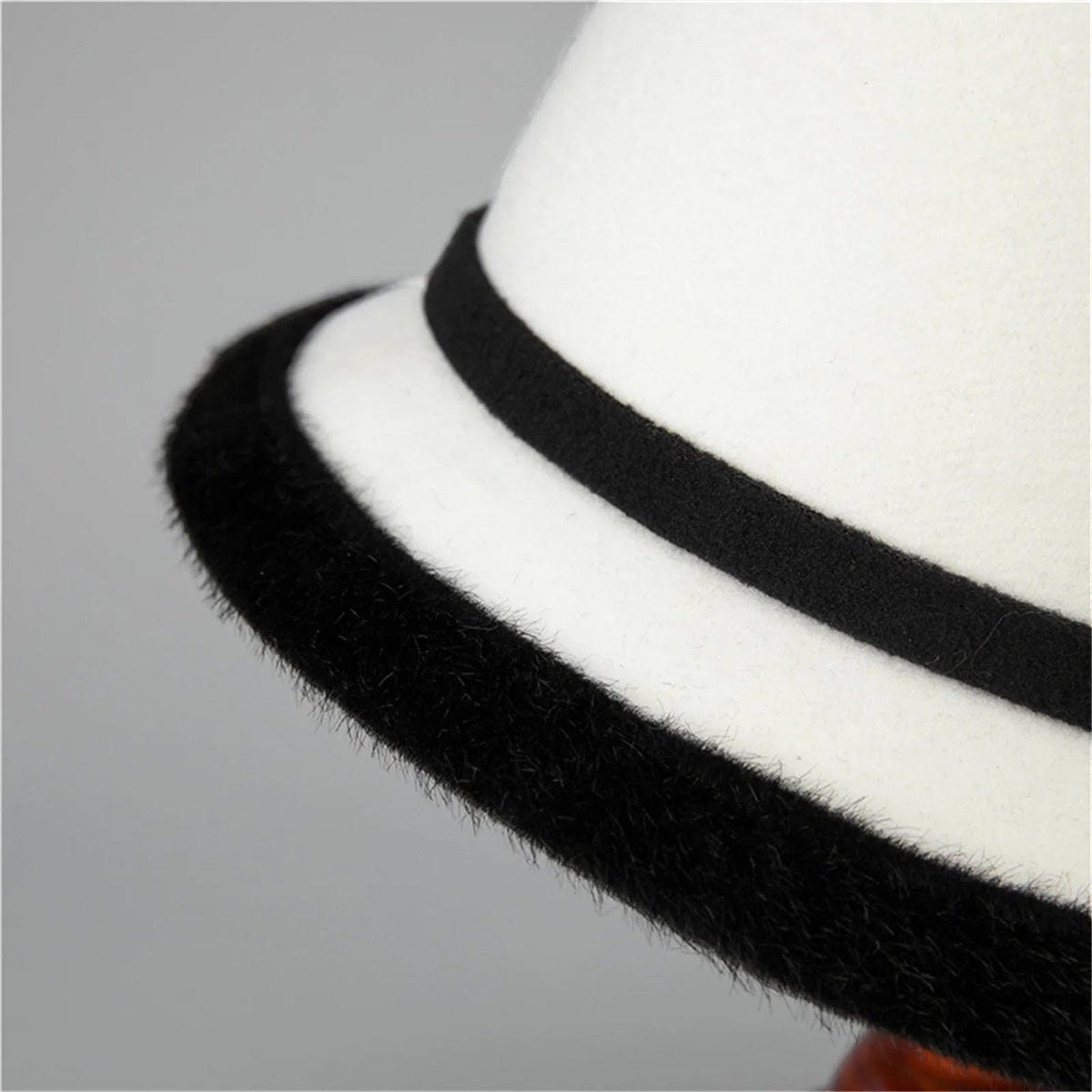 Le Comptoir du Chapeau Chapeau Bowler Bord Large Vintage Femme