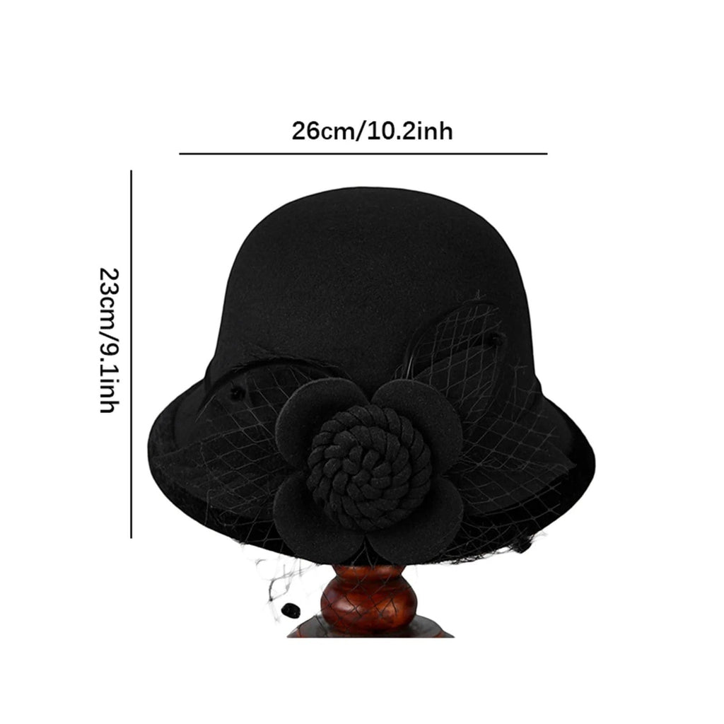 Le Comptoir du Chapeau Chapeau Bowler Bord Large Vintage Femme