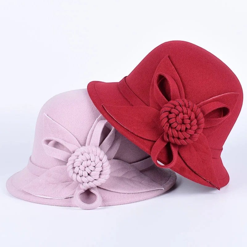 Le Comptoir du Chapeau Chapeau Bowler Église Femme Fleur Vintage