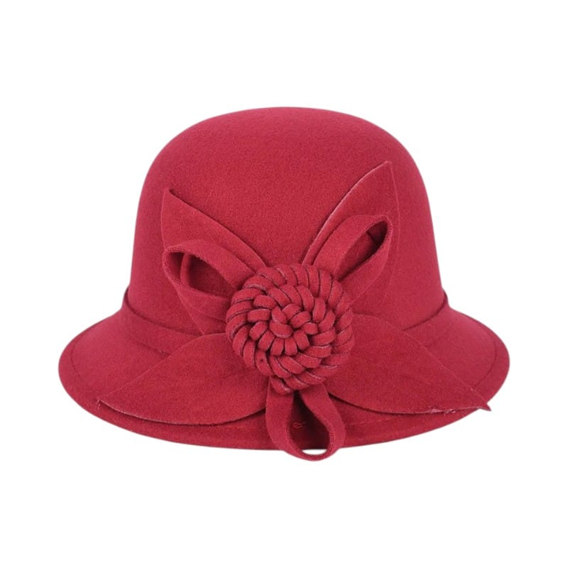 Le Comptoir du Chapeau Rouge / 56-58 cm Chapeau Bowler Église Femme Fleur Vintage