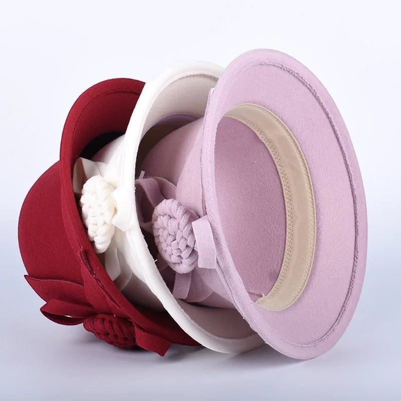 Le Comptoir du Chapeau Chapeau Bowler Église Femme Fleur Vintage