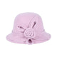 Le Comptoir du Chapeau Rose / 56-58 cm Chapeau Bowler Église Femme Fleur Vintage