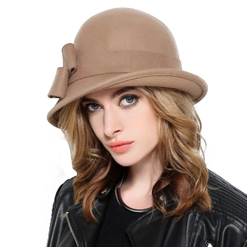 Le Comptoir du Chapeau Chapeau Cloche Feutre Mariage Nœud