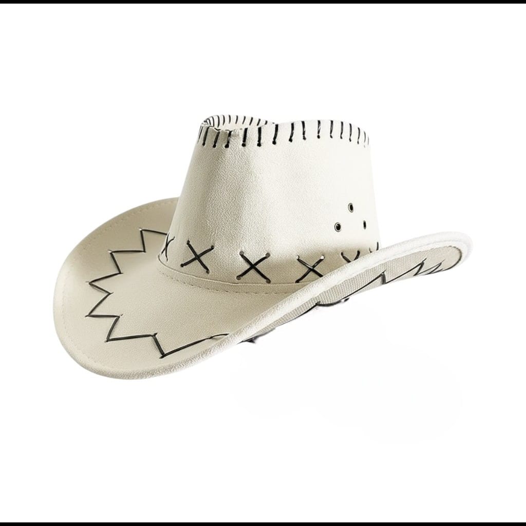 Le Comptoir du Chapeau Gris Chapeau Cowboy Bride Décoratif