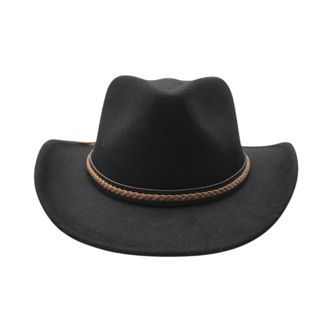 Le Comptoir du Chapeau Chapeau Cowboy Classique Feutre Large Bord