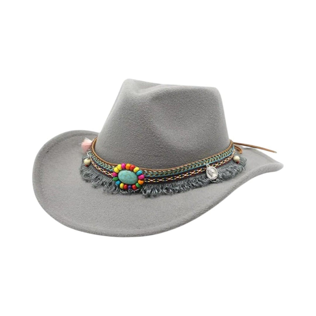 Le Comptoir du Chapeau Gris Chapeau Cowboy Jazz Classique