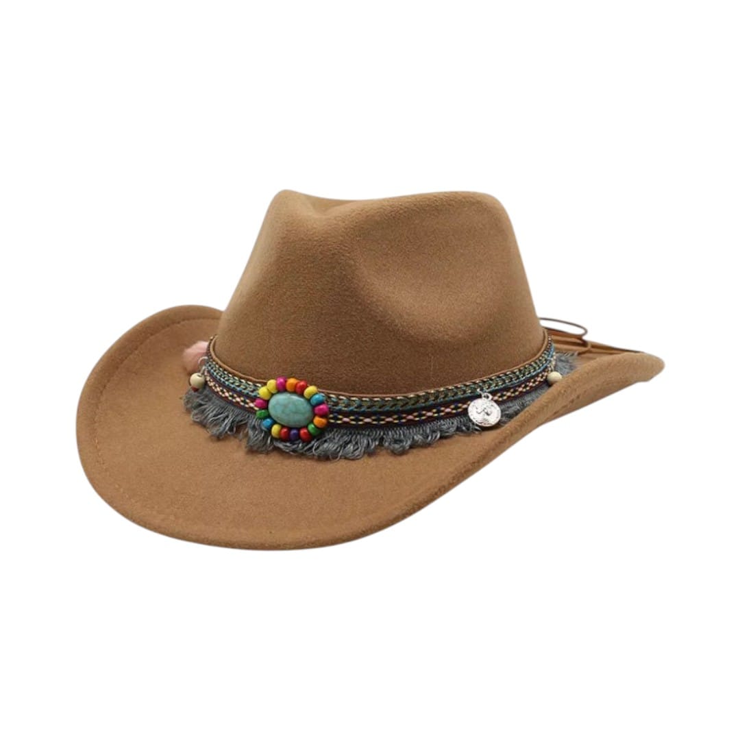 Le Comptoir du Chapeau Marron Chapeau Cowboy Jazz Classique