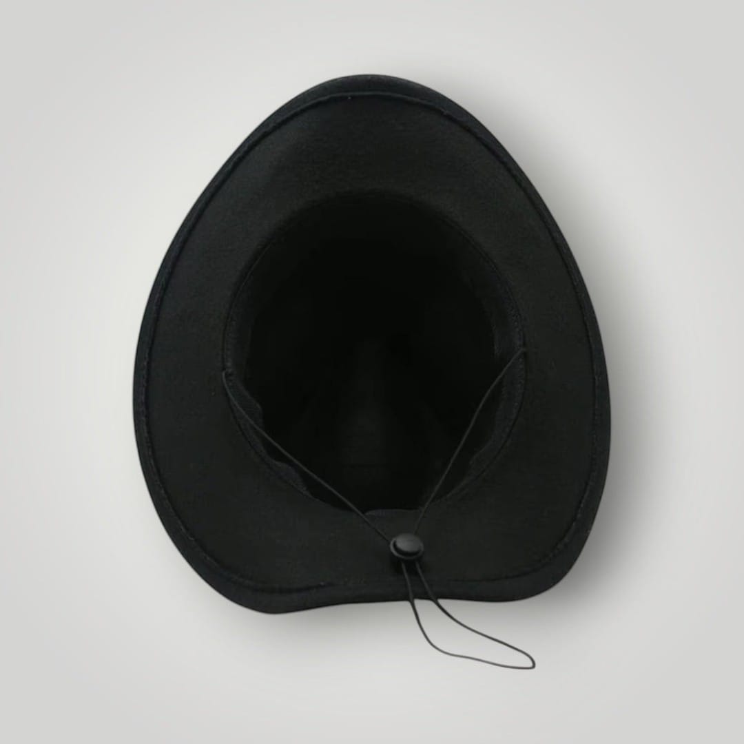 Le Comptoir du Chapeau Noir Chapeau Cowboy Noir Classique
