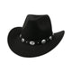 Le Comptoir du Chapeau Noir Chapeau Cowboy Noir Classique