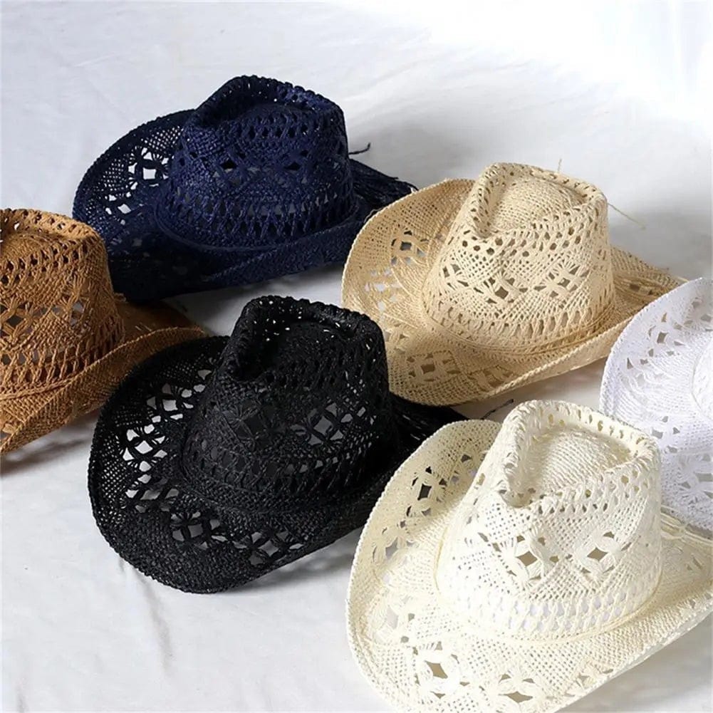 Le Comptoir du Chapeau Chapeau Cowboy Paille Ajourée