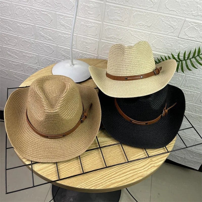 Le Comptoir du Chapeau Chapeau Cowboy Paille Anti-Soleil