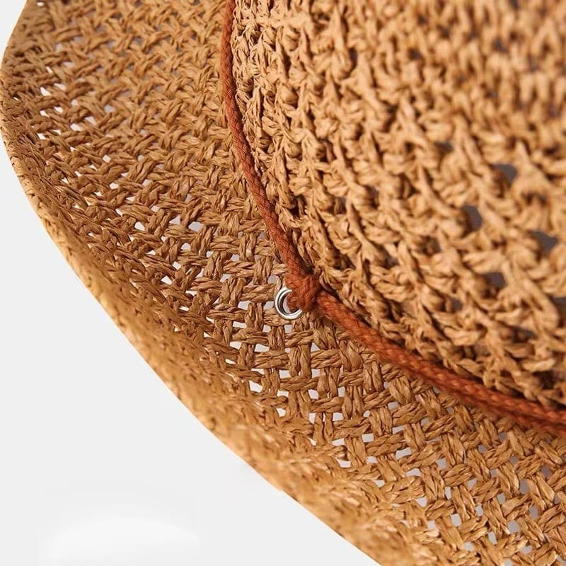 Le Comptoir du Chapeau Chapeau Cowboy Paille Pliable