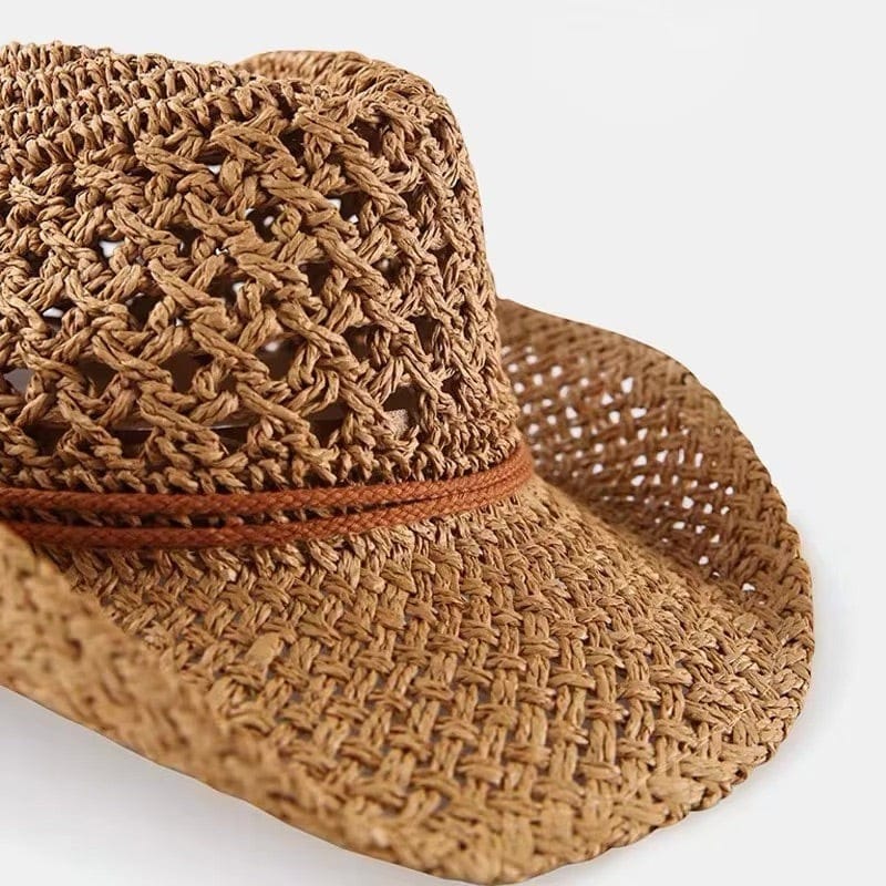Le Comptoir du Chapeau Chapeau Cowboy Paille Pliable