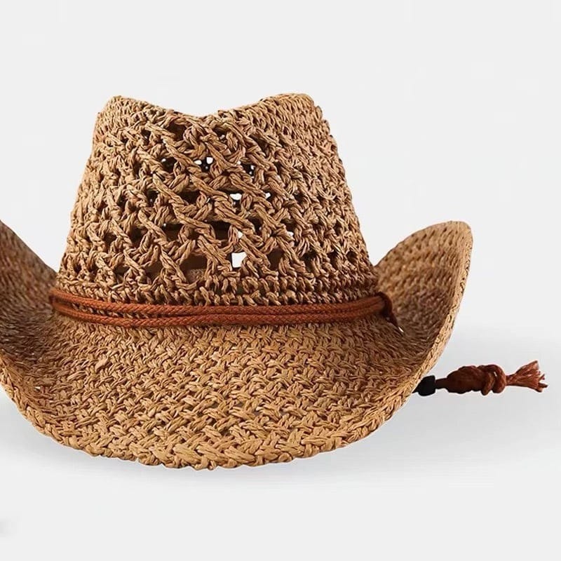 Le Comptoir du Chapeau Chapeau Cowboy Paille Pliable