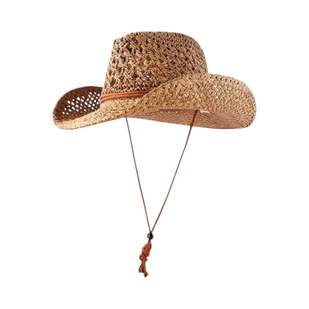 Le Comptoir du Chapeau Chapeau Cowboy Paille Pliable