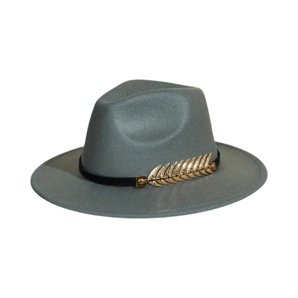 Le Comptoir du Chapeau Gris Chapeau Cowboy Plante Or