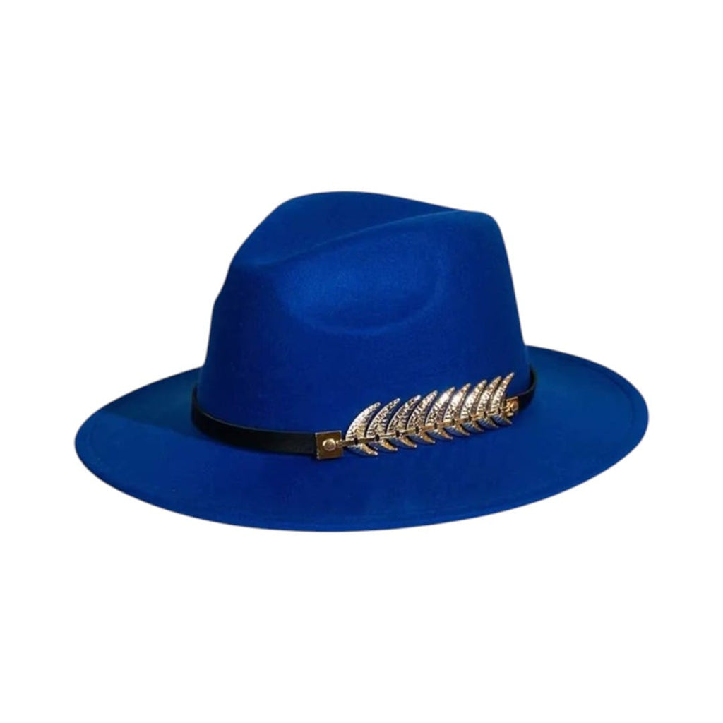 Le Comptoir du Chapeau Bleu Marine Chapeau Cowboy Plante Or