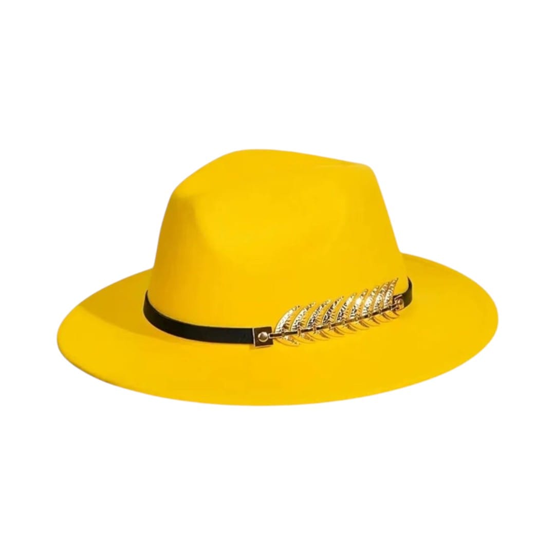 Le Comptoir du Chapeau Jaune Chapeau Cowboy Plante Or