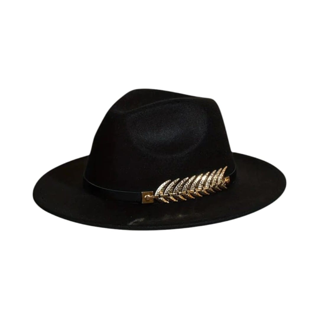 Le Comptoir du Chapeau Noir Chapeau Cowboy Plante Or