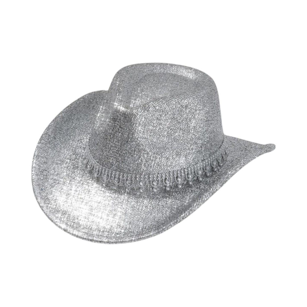 Le Comptoir du Chapeau Argent Chapeau Cowboy Strass