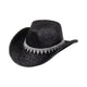 Le Comptoir du Chapeau Noir Chapeau Cowboy Strass