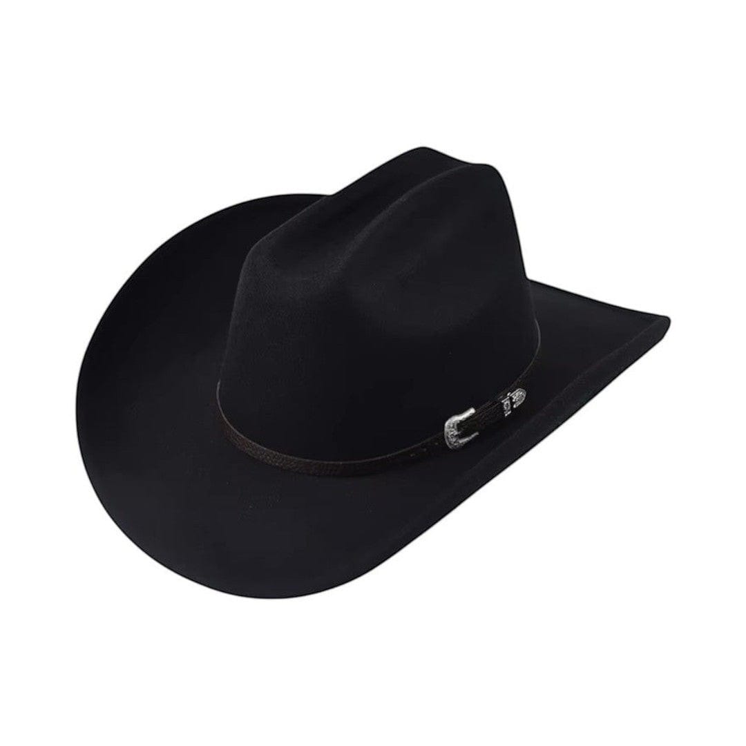 Le Comptoir du Chapeau Noir Chapeau Cowboy Vintage Large Bord