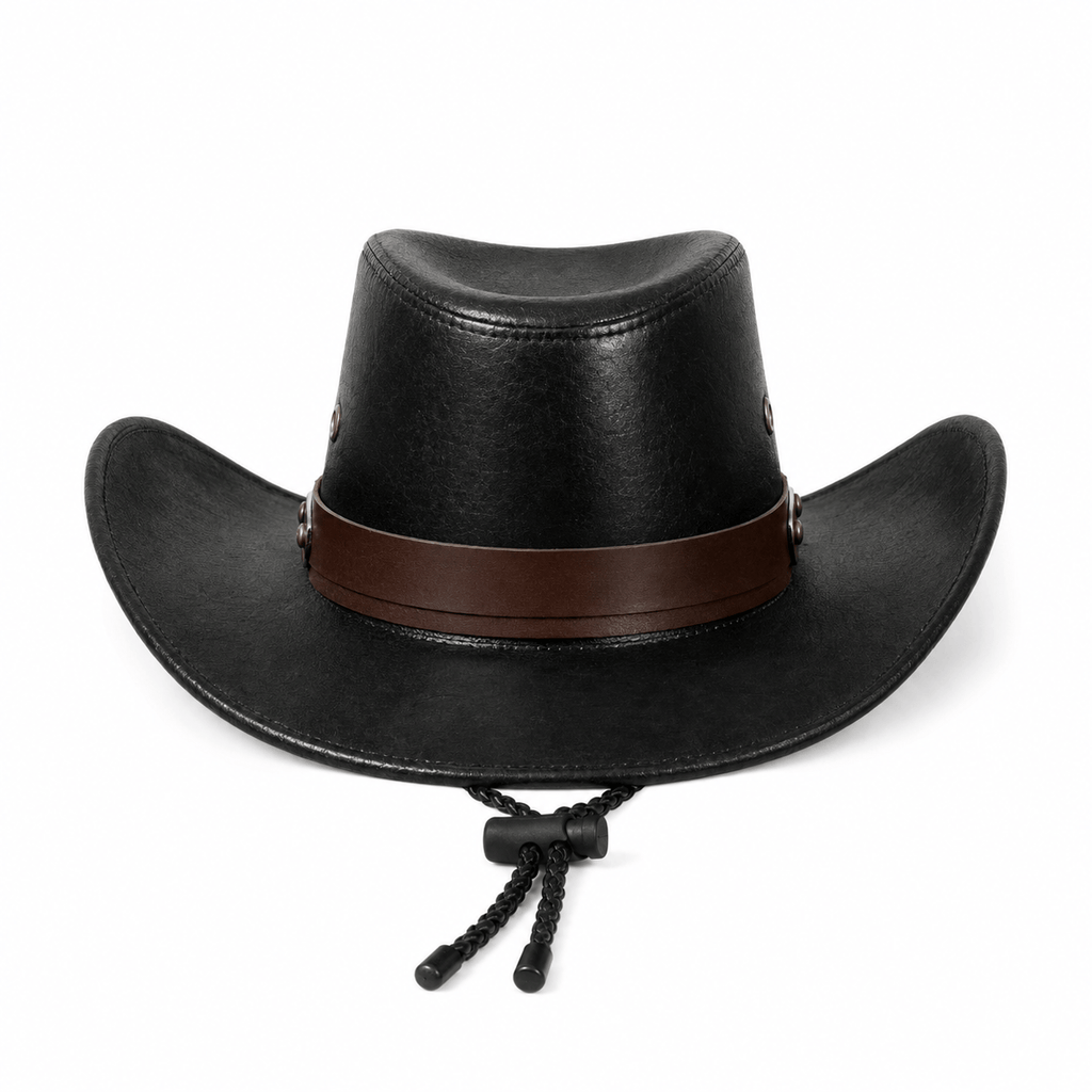Le Comptoir du Chapeau Chapeau Cowboy Vintage Similicuir