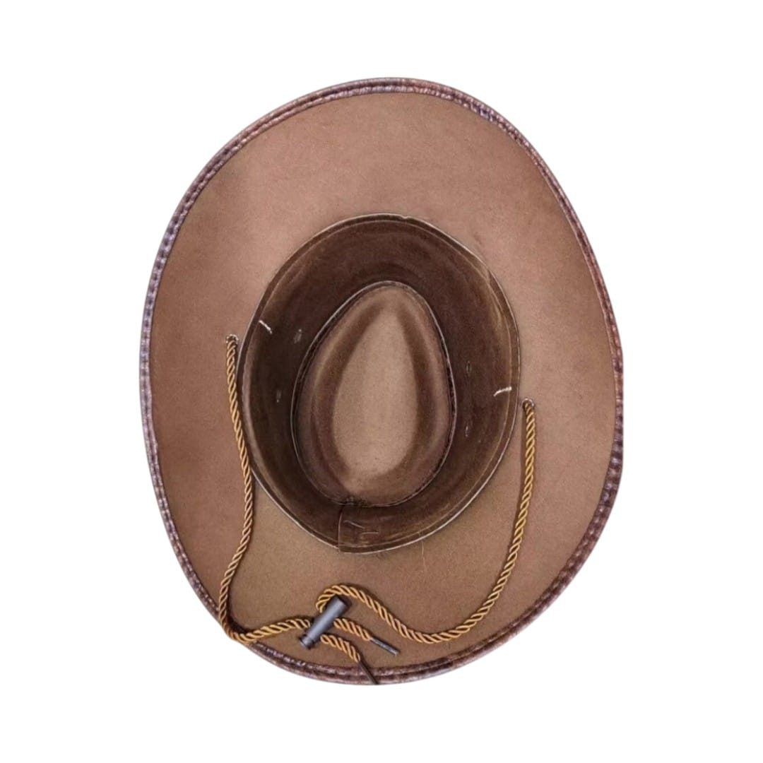 Le Comptoir du Chapeau Chapeau Cowboy Vintage Similicuir
