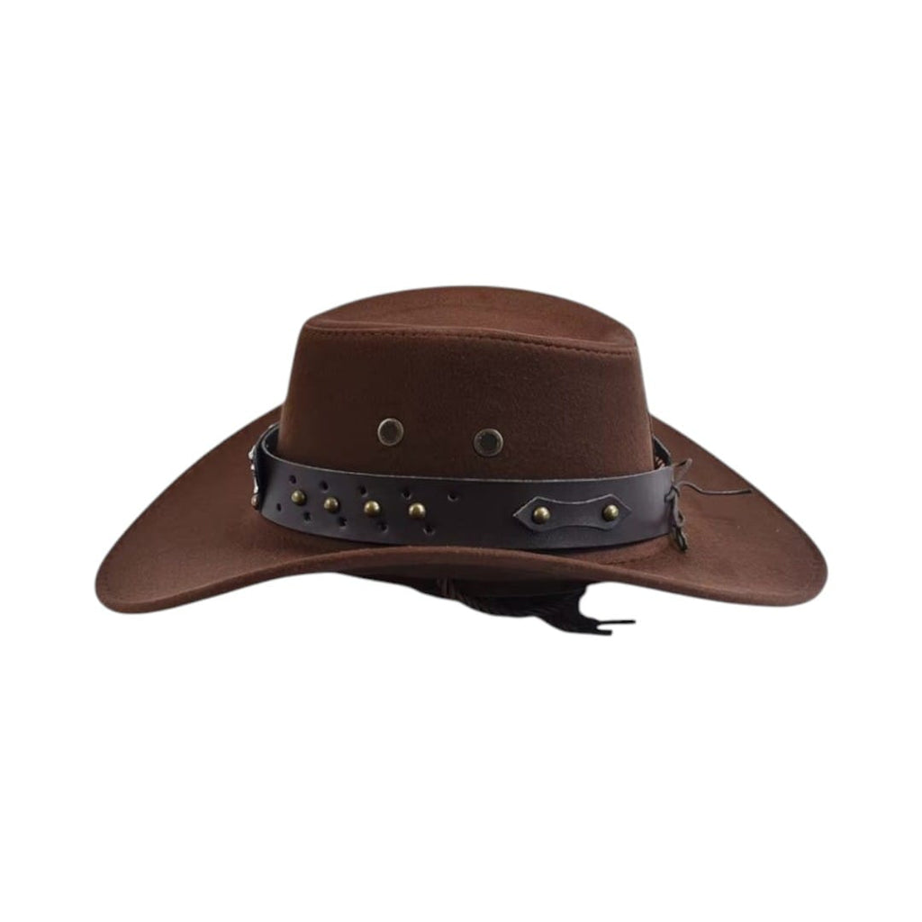 Le Comptoir du Chapeau Chapeau Cowboy Vintage Suédine Large Bord