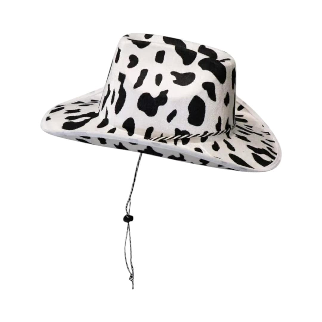 Le Comptoir du Chapeau Chapeau Cowgirl Blanc Étoile Rose