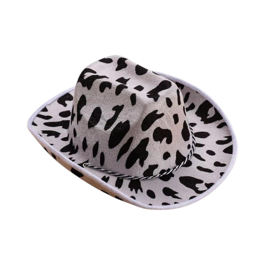 Le Comptoir du Chapeau Chapeau Cowgirl Blanc Étoile Rose