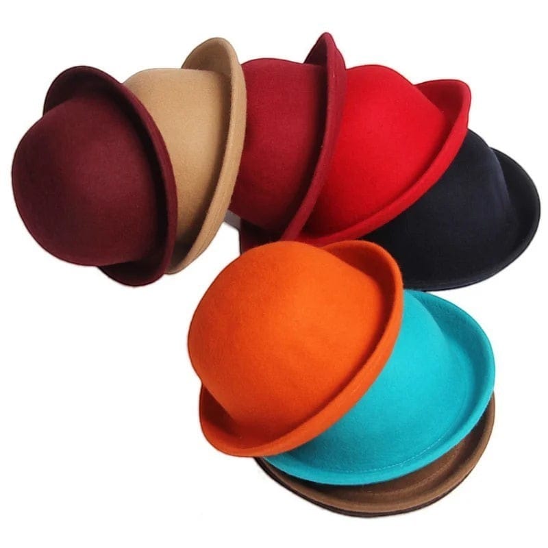 Le Comptoir du Chapeau Chapeau Jazz Bowler Bord Large
