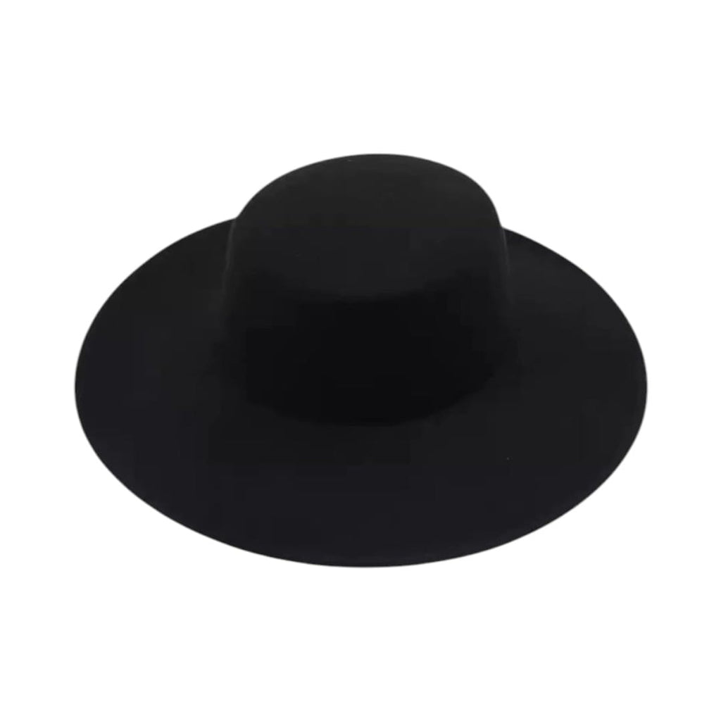 Le Comptoir du Chapeau Noir / Taille unique Chapeau Jazz Flatcap Laine Large Bord