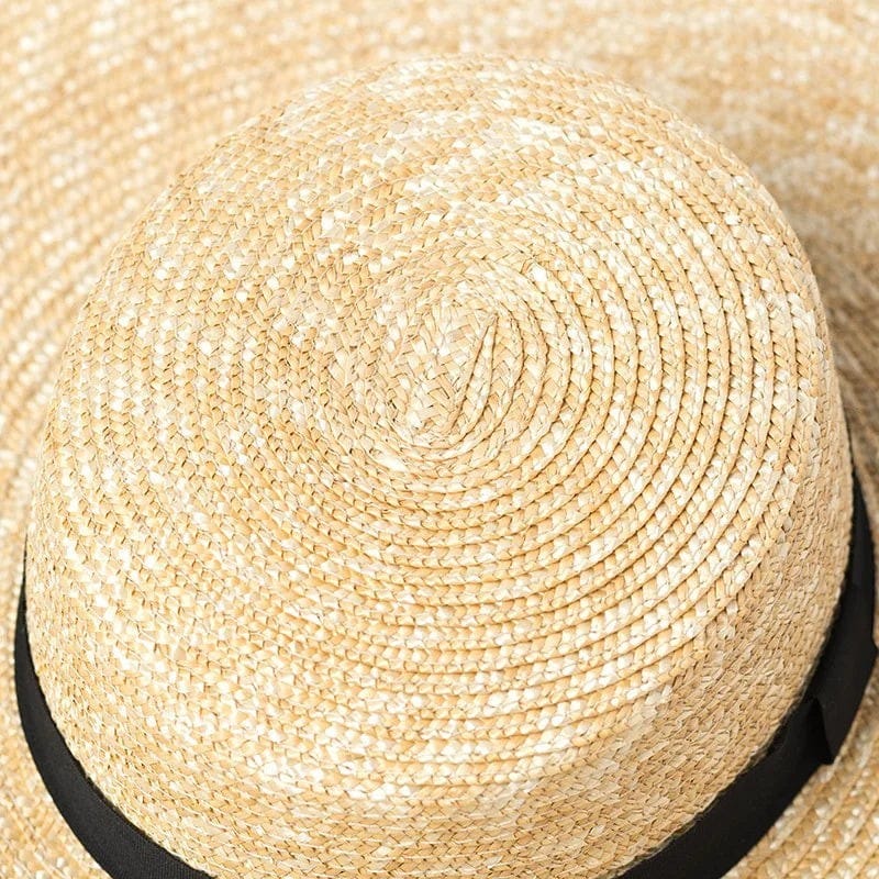 Le Comptoir du Chapeau Beige / Bord 15cm Chapeau Paille Géant Bord Extra Large
