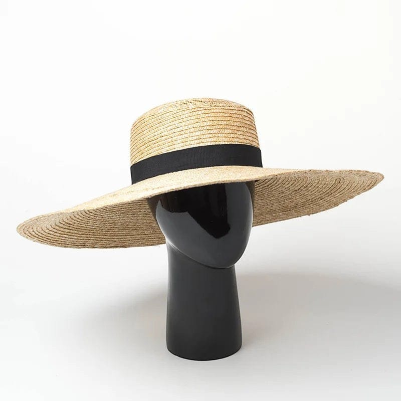 Le Comptoir du Chapeau Beige / Bord 15cm Chapeau Paille Géant Bord Extra Large